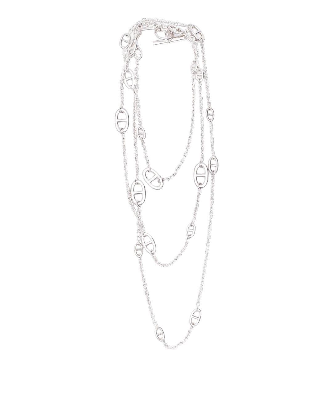 HERMES Серебряное серебряное колье, фото 1