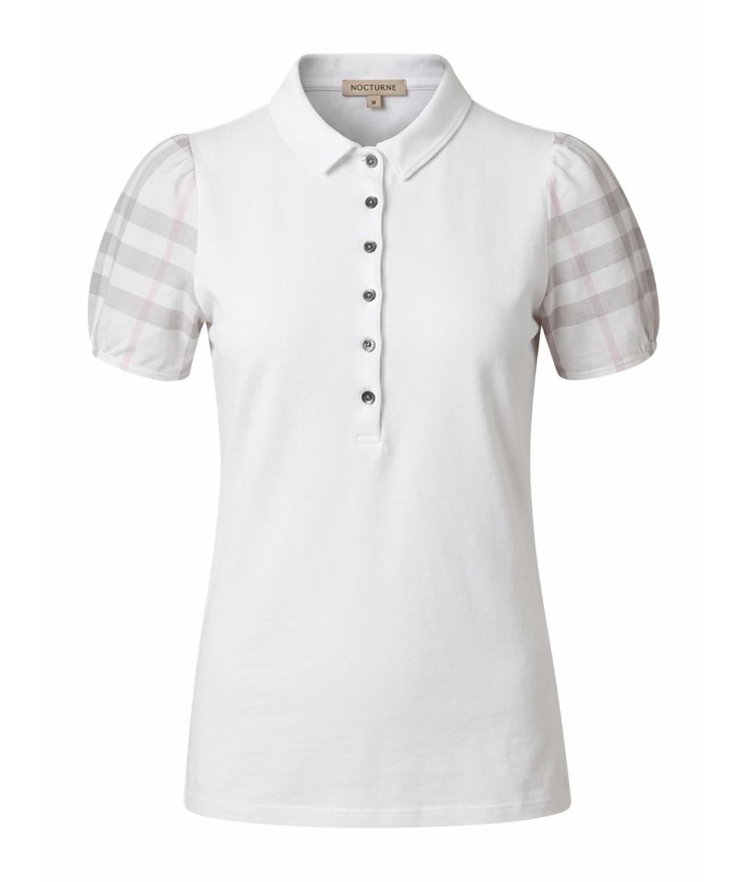BURBERRY Белая хлопковая футболка, фото 1