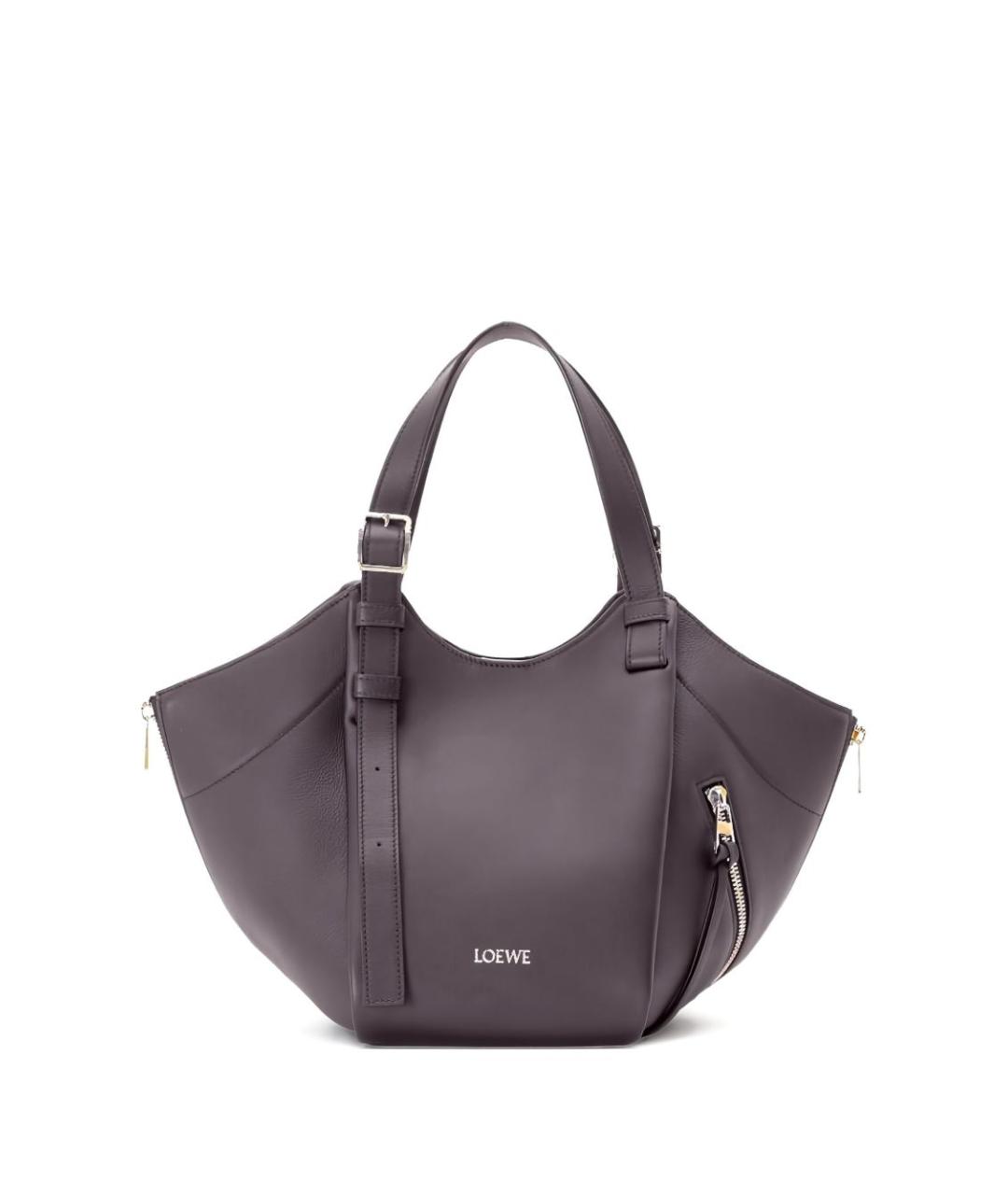LOEWE Коричневая кожаная сумка тоут, фото 1