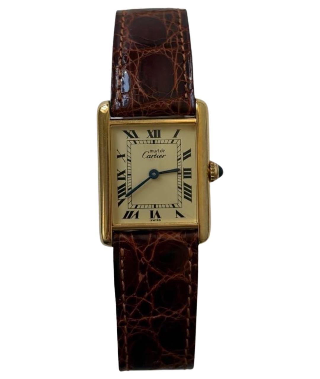 CARTIER Золотые позолоченные часы, фото 1