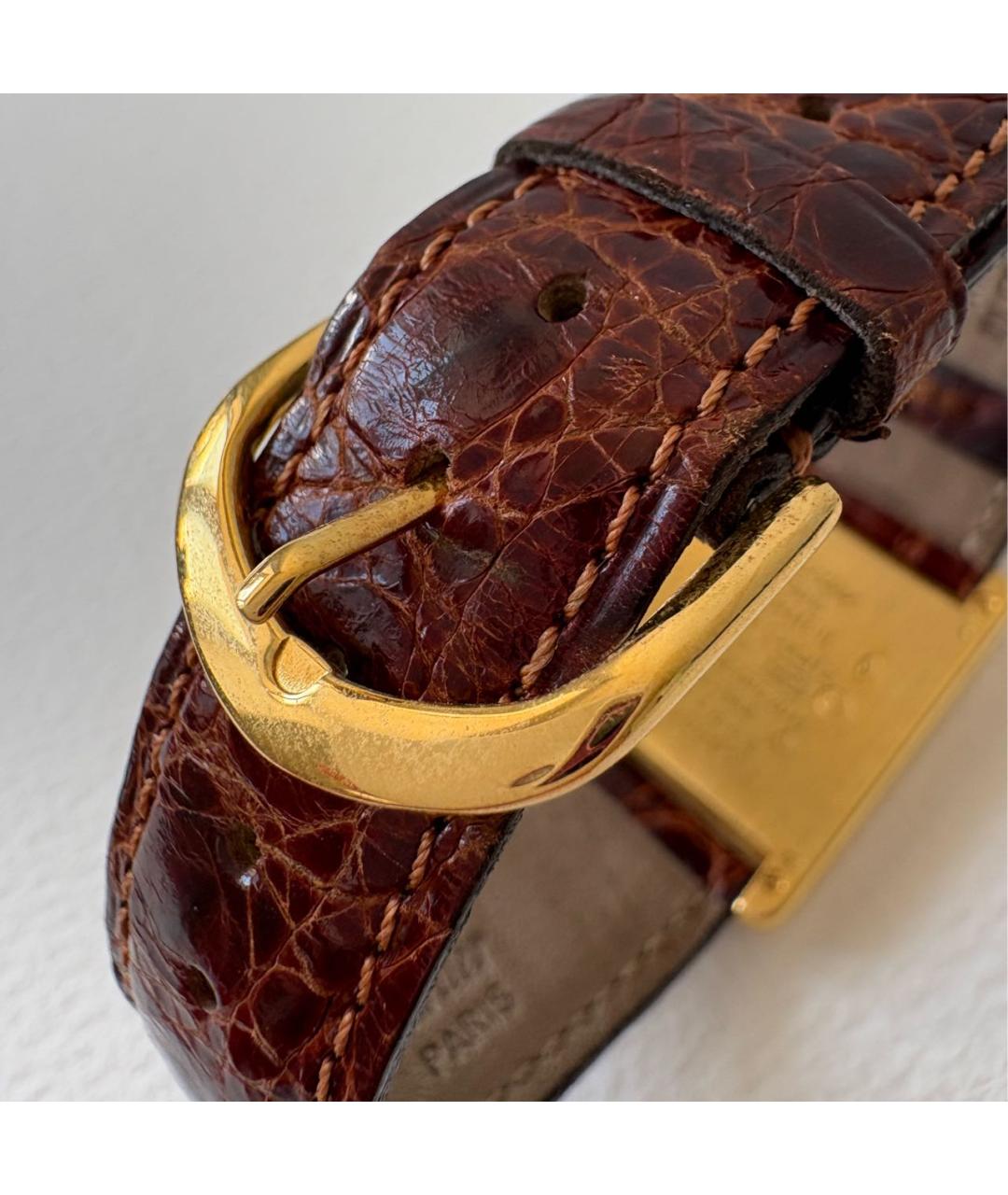 CARTIER Золотые позолоченные часы, фото 4