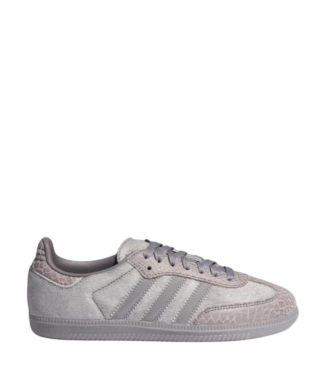 ADIDAS Серые текстильные кроссовки, фото 1