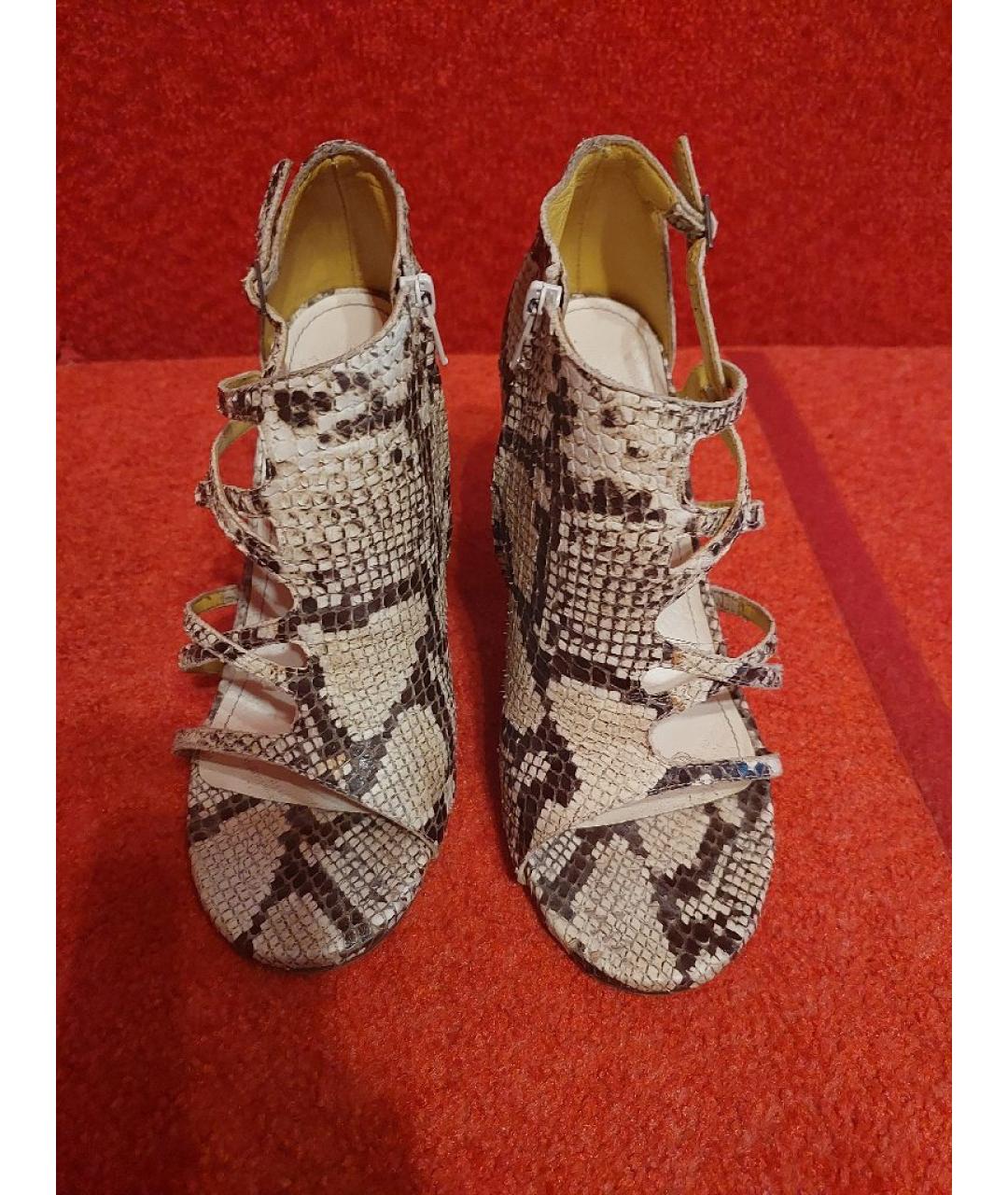 MAISON MARGIELA Мульти кожаные босоножки, фото 2