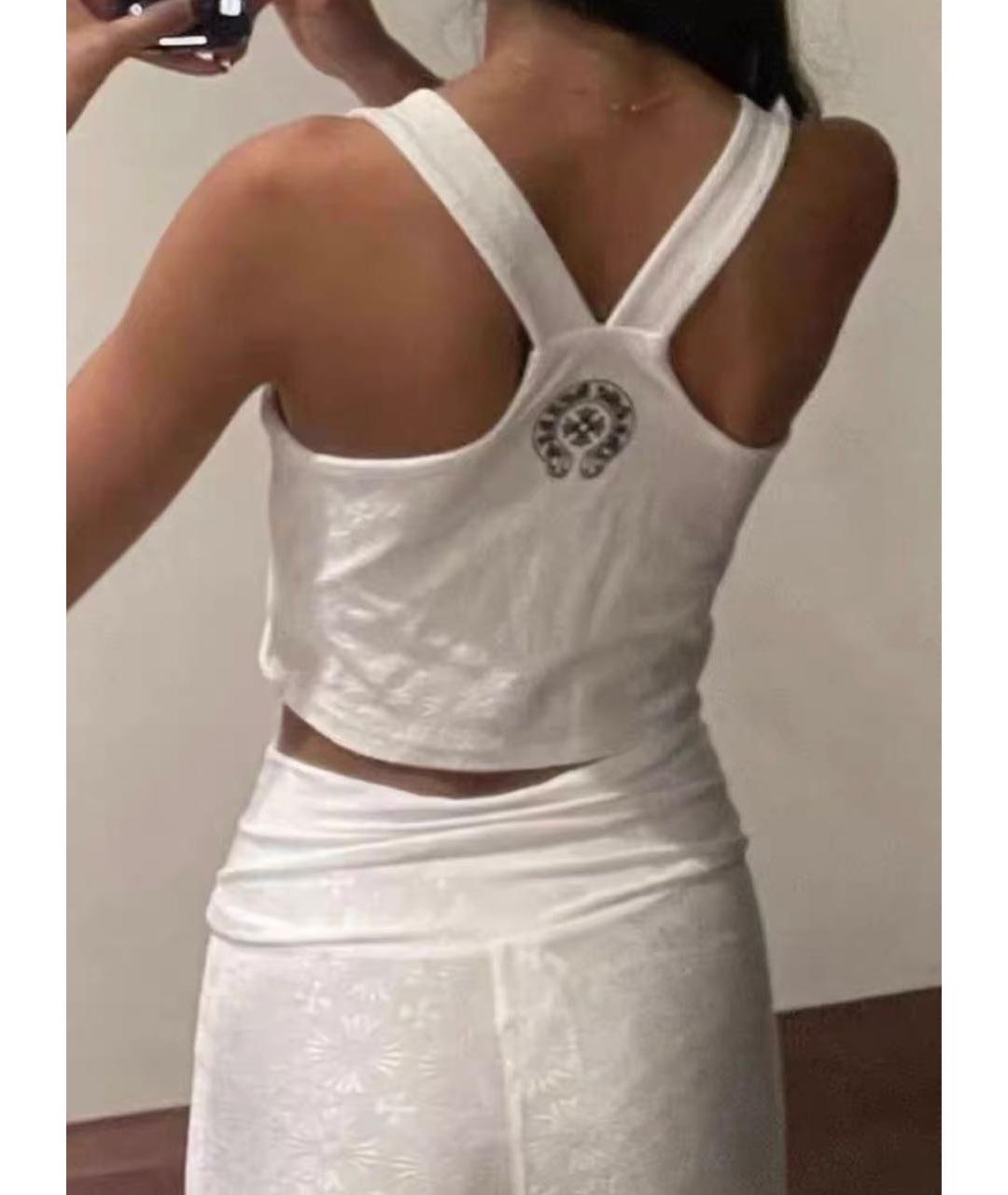 CHROME HEARTS Белый полиуретановый спортивные костюмы, фото 4
