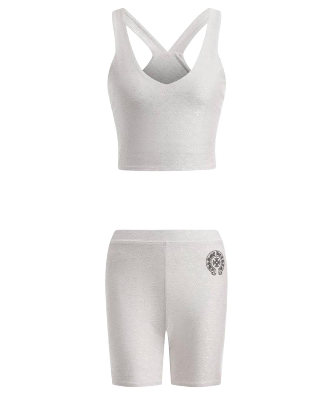 CHROME HEARTS Белый полиуретановый спортивные костюмы, фото 1