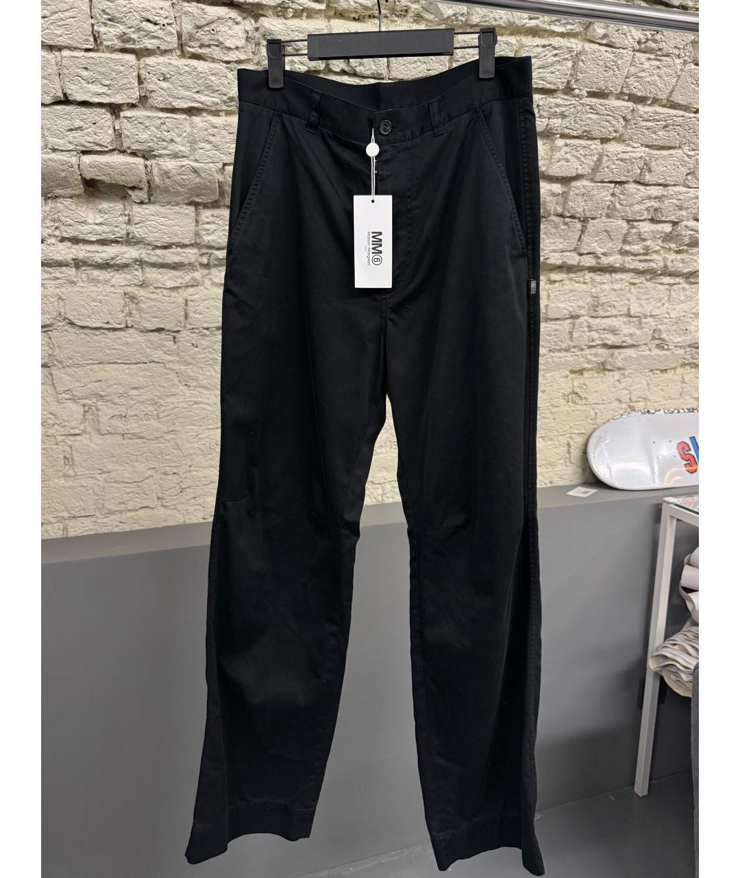 MAISON MARGIELA Темно-синие хлопковые повседневные брюки, фото 5