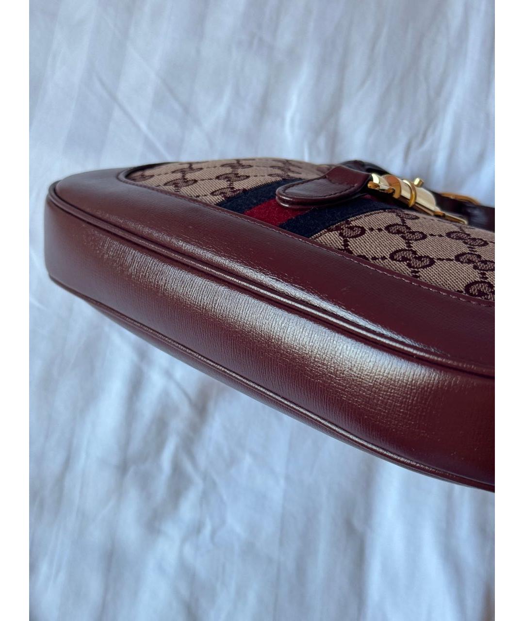 GUCCI Бордовая сумка с короткими ручками, фото 6