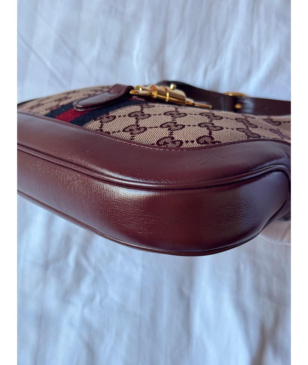 GUCCI Бордовая сумка с короткими ручками, фото 7