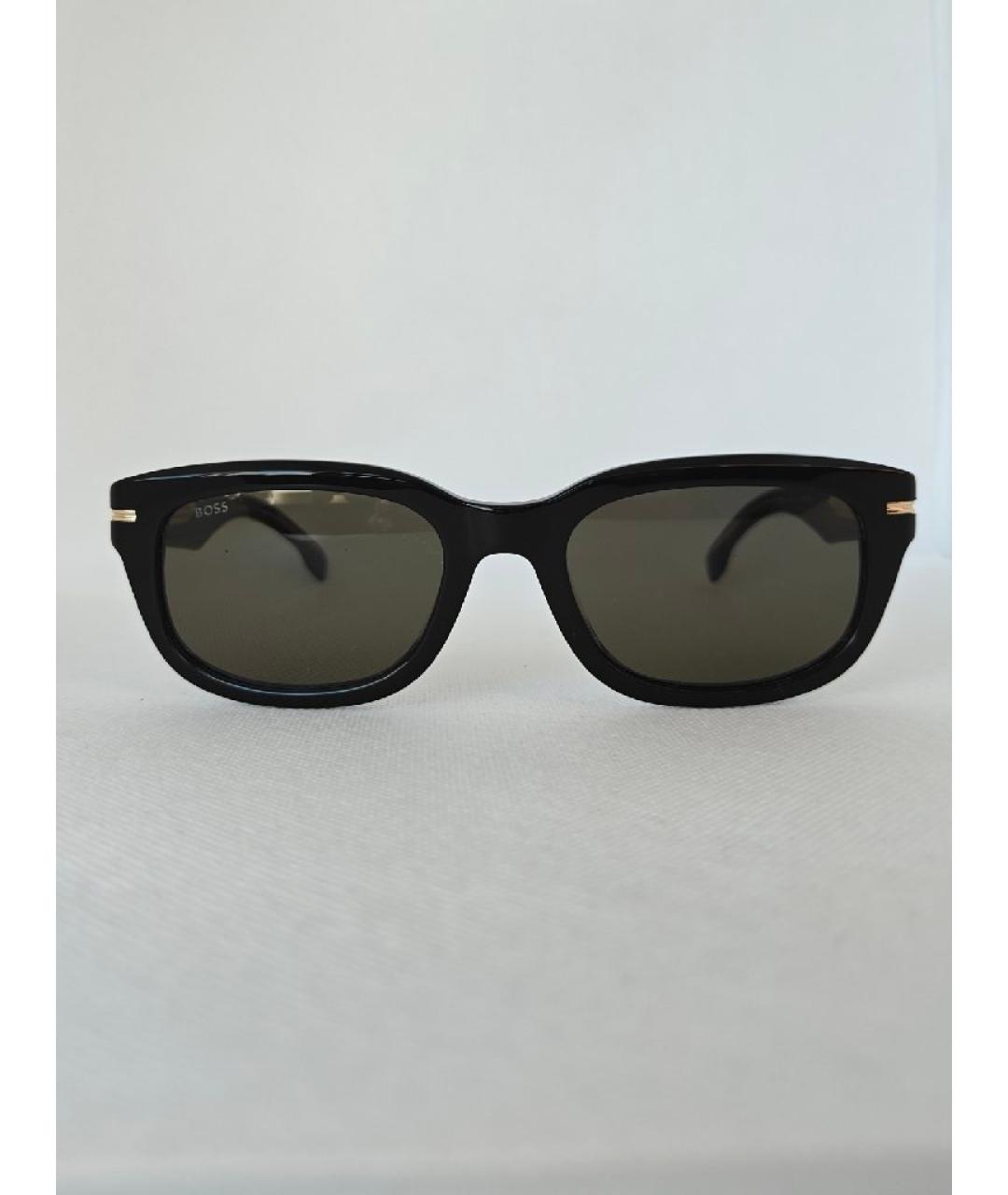 HUGO BOSS Черные пластиковые солнцезащитные очки, фото 4