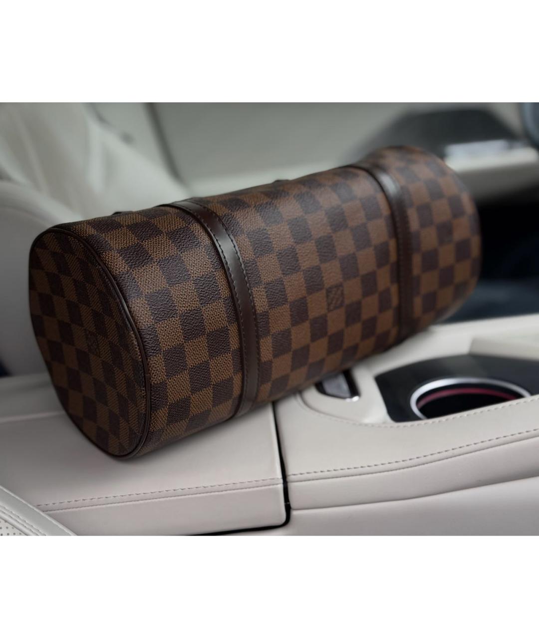 LOUIS VUITTON Коричневая сумка с короткими ручками, фото 3