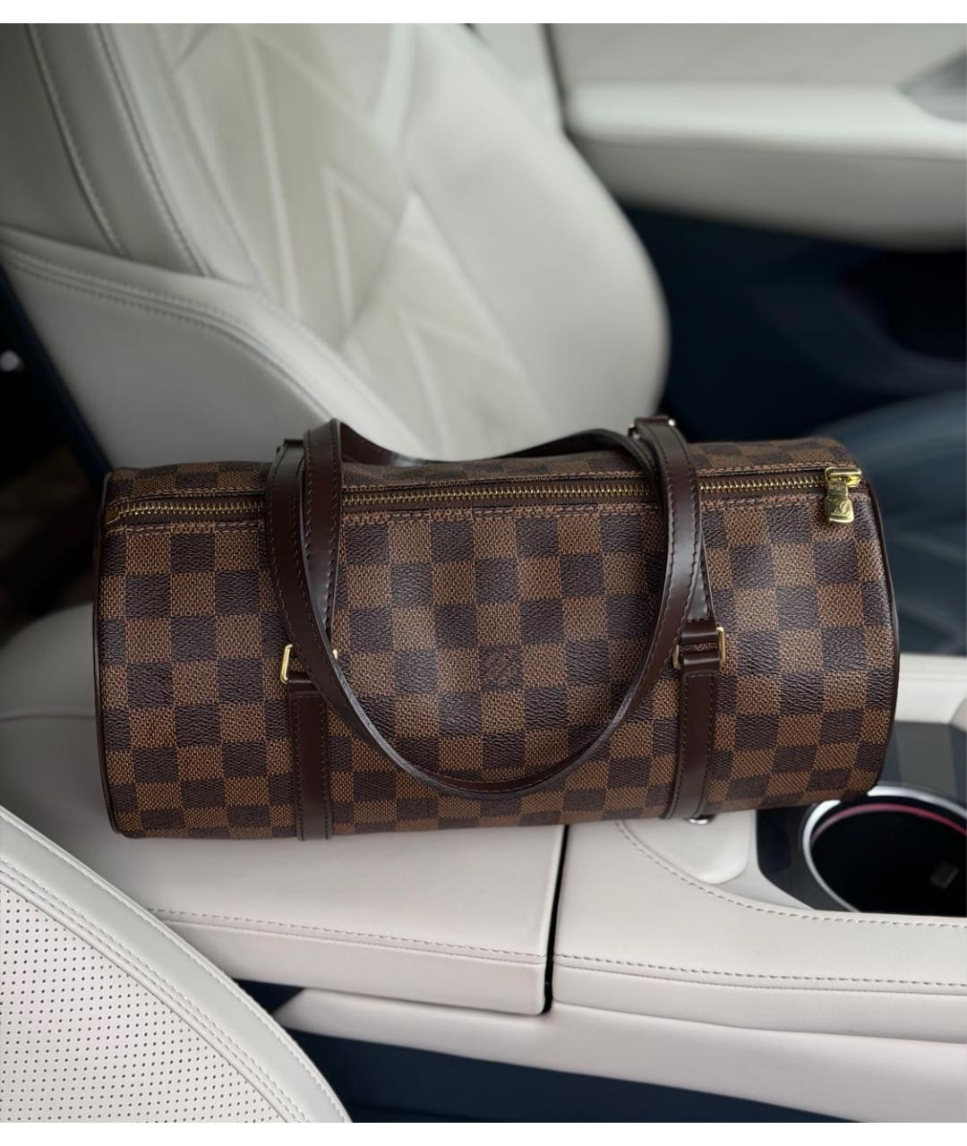 LOUIS VUITTON Коричневая сумка с короткими ручками, фото 8