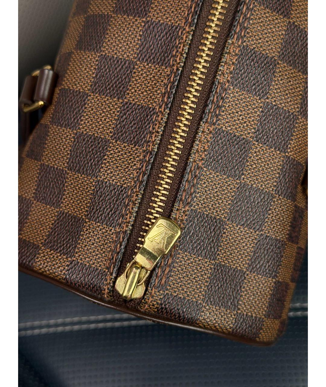 LOUIS VUITTON Коричневая сумка с короткими ручками, фото 5