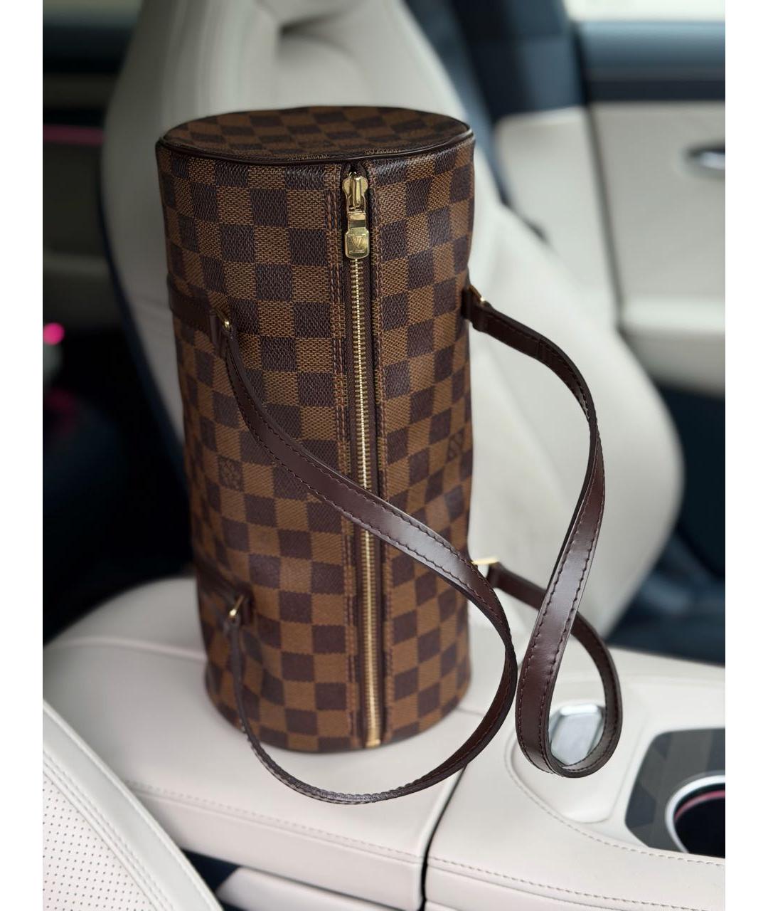 LOUIS VUITTON Коричневая сумка с короткими ручками, фото 2