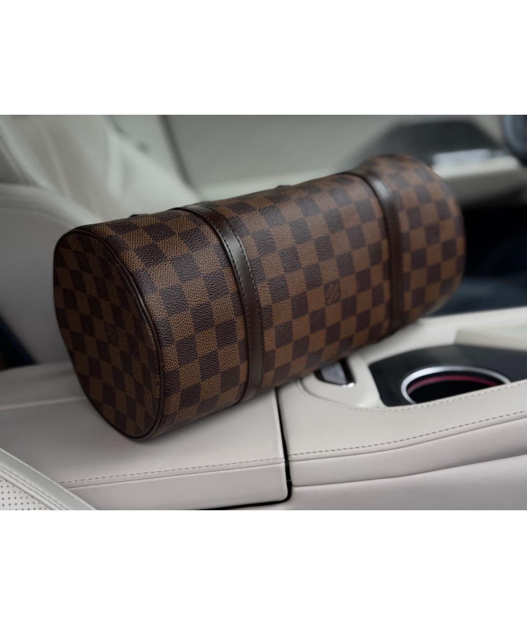 LOUIS VUITTON Коричневая сумка с короткими ручками, фото 7