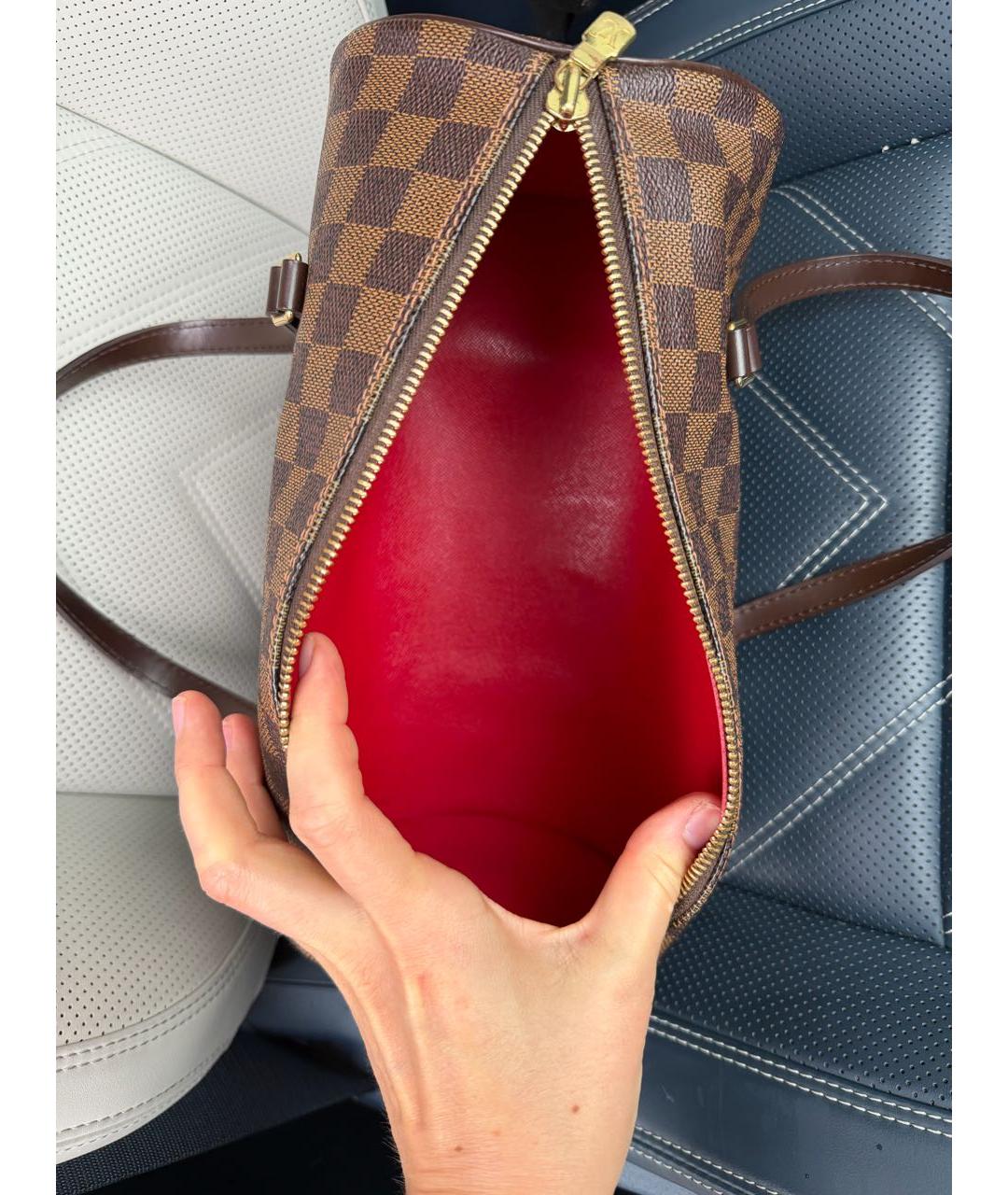 LOUIS VUITTON Коричневая сумка с короткими ручками, фото 4