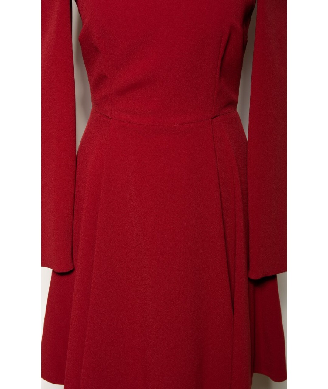 DOLCE&GABBANA Бордовое шерстяное повседневное платье, фото 6