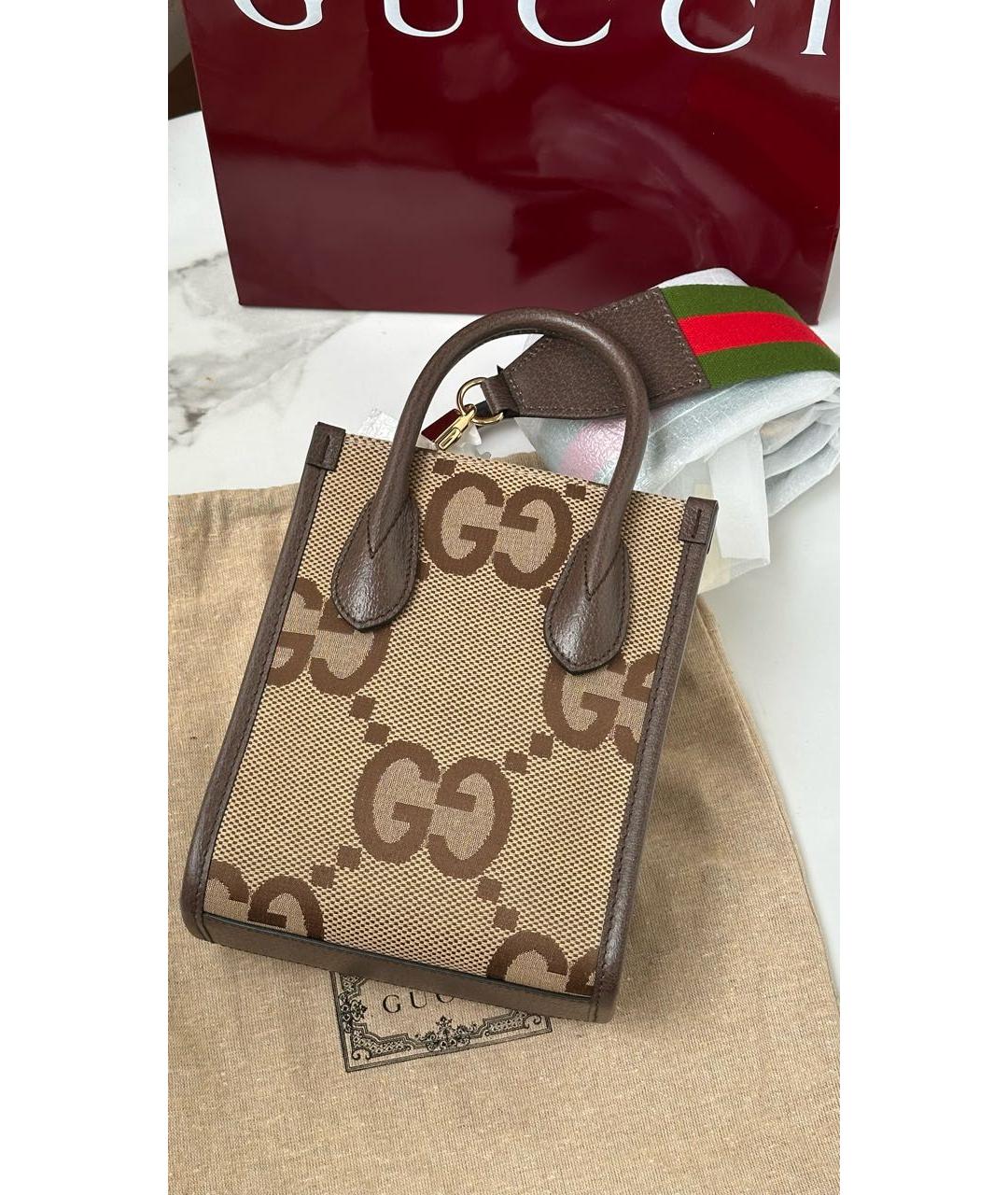 GUCCI Коричневая сумка через плечо, фото 3