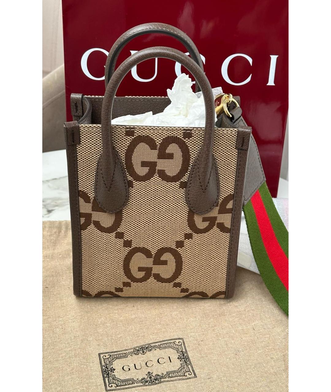 GUCCI Коричневая сумка через плечо, фото 2