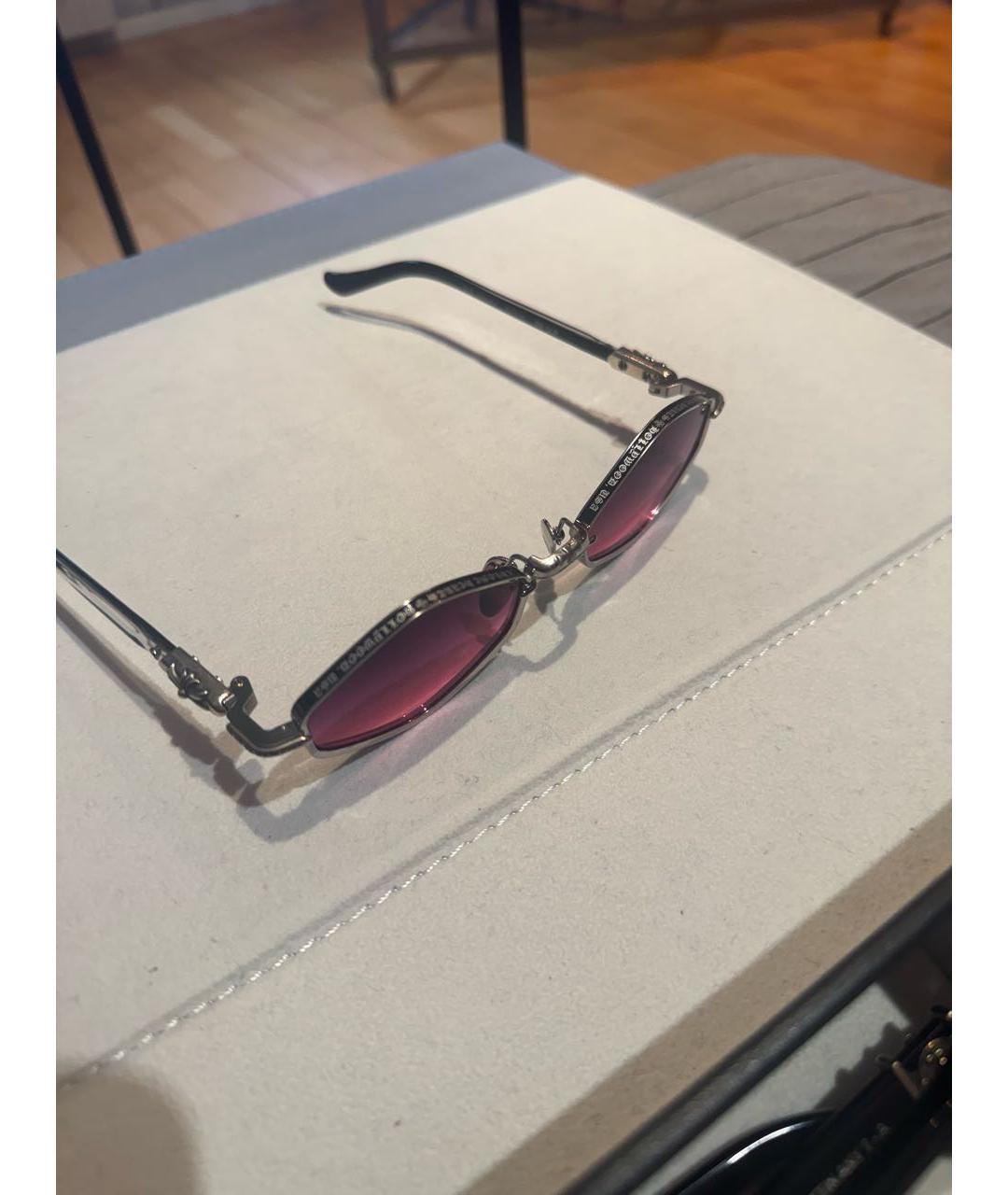 CHROME HEARTS Серебряные металлические солнцезащитные очки, фото 4