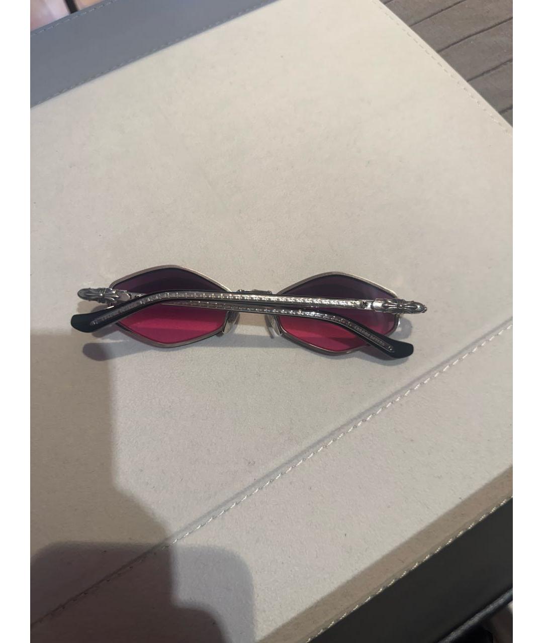 CHROME HEARTS Серебряные металлические солнцезащитные очки, фото 3