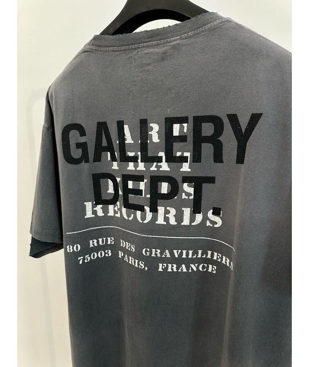 Gallery Dept Серая хлопковая футболка, фото 3