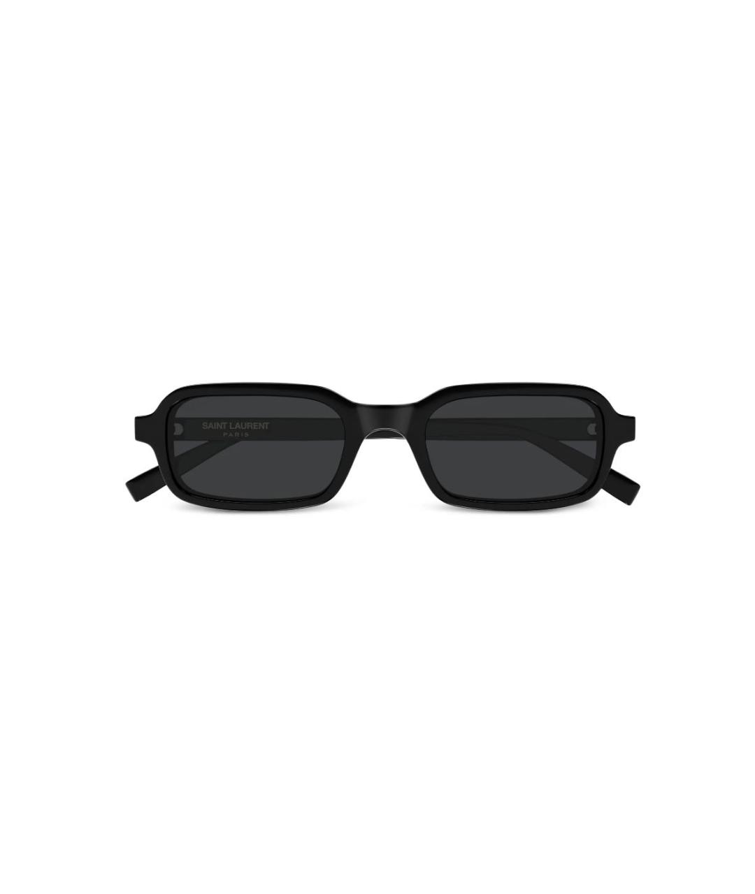 SAINT LAURENT Черные пластиковые солнцезащитные очки, фото 9