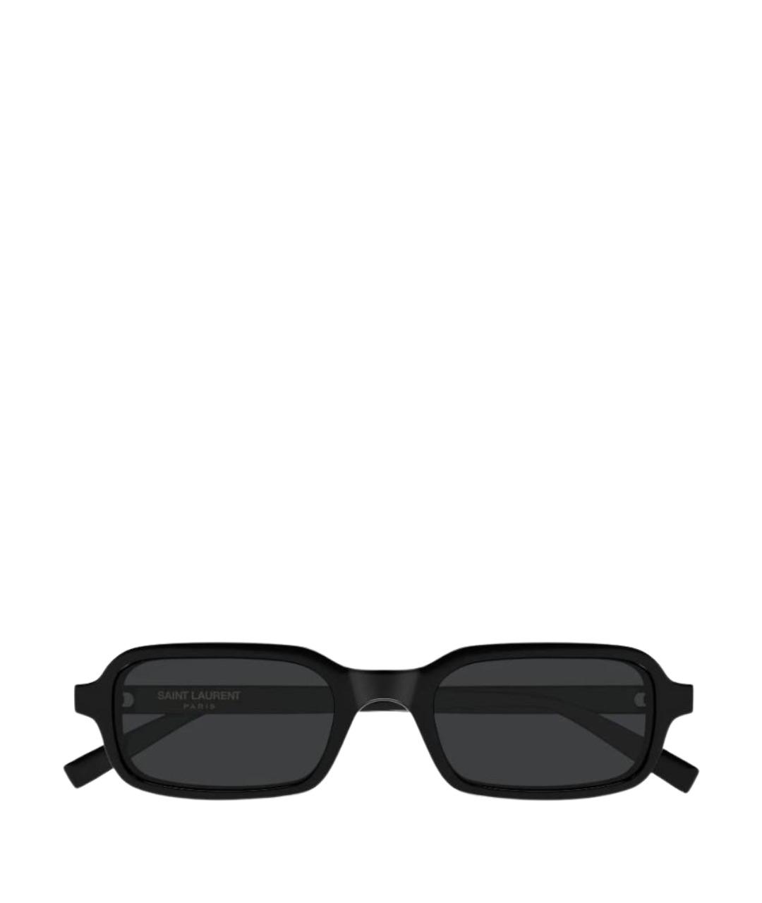 SAINT LAURENT Черные пластиковые солнцезащитные очки, фото 1