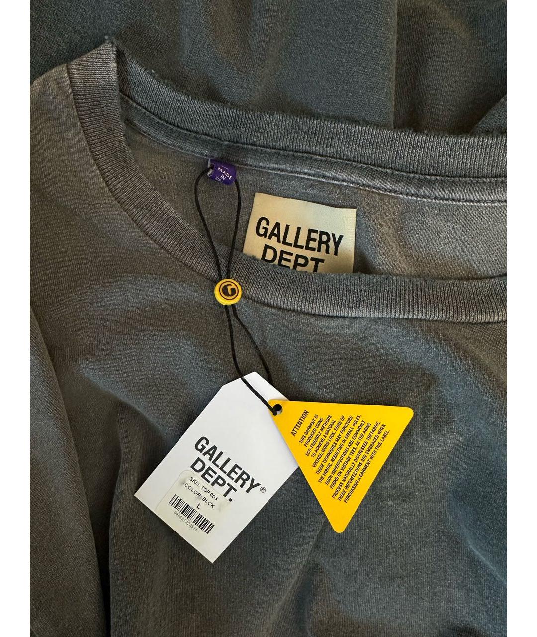 Gallery Dept Серая хлопковая футболка, фото 7