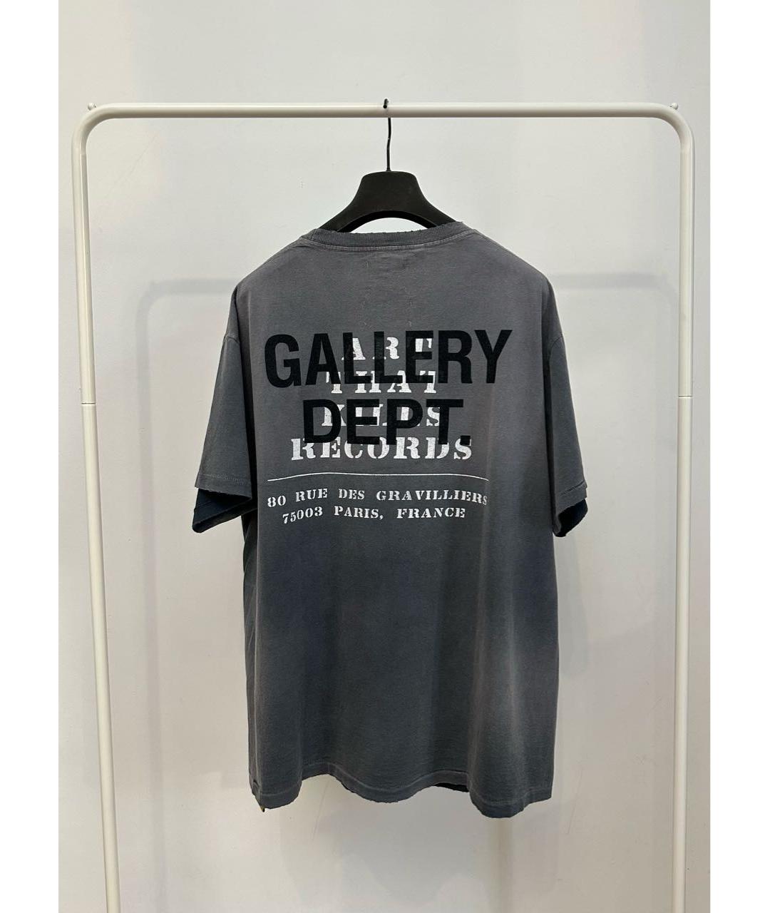 Gallery Dept Серая хлопковая футболка, фото 2
