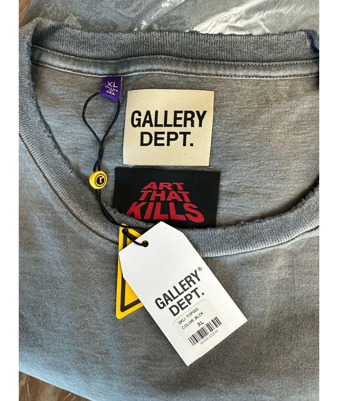 Gallery Dept Серая хлопковая футболка, фото 7