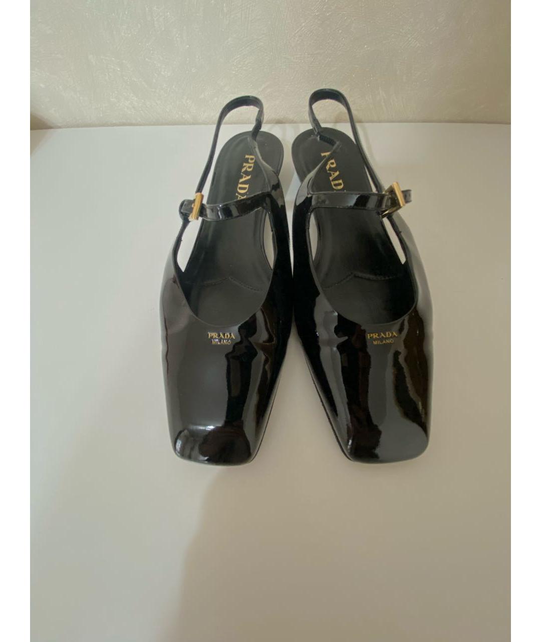 PRADA Черные туфли из лакированной кожи, фото 2