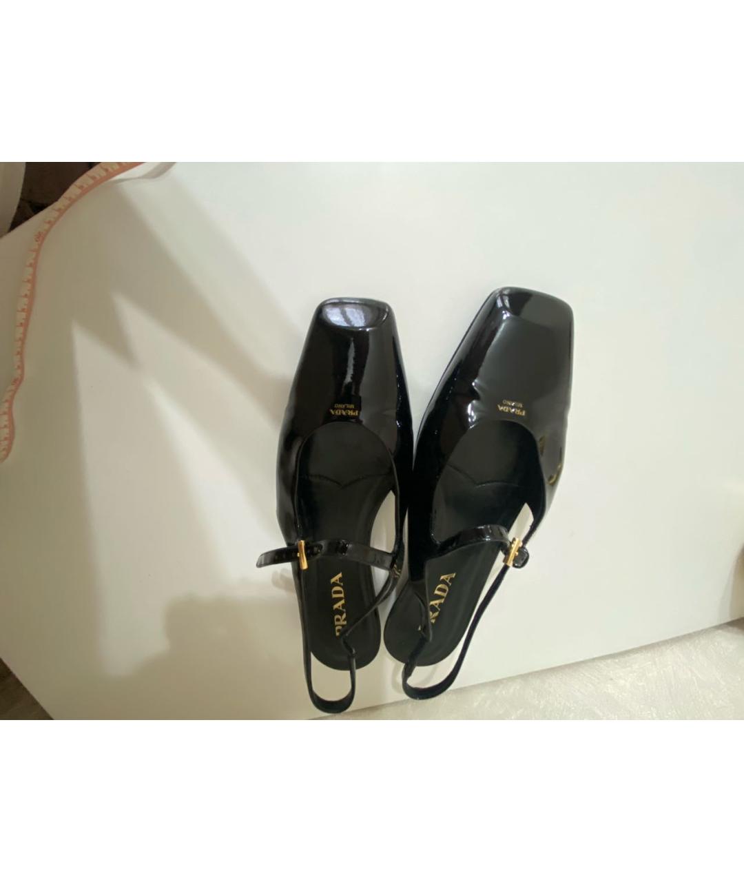PRADA Черные туфли из лакированной кожи, фото 8