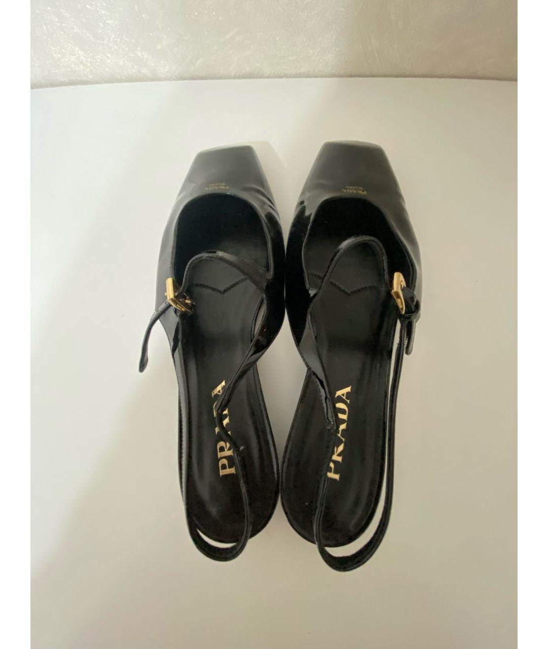 PRADA Черные туфли из лакированной кожи, фото 3