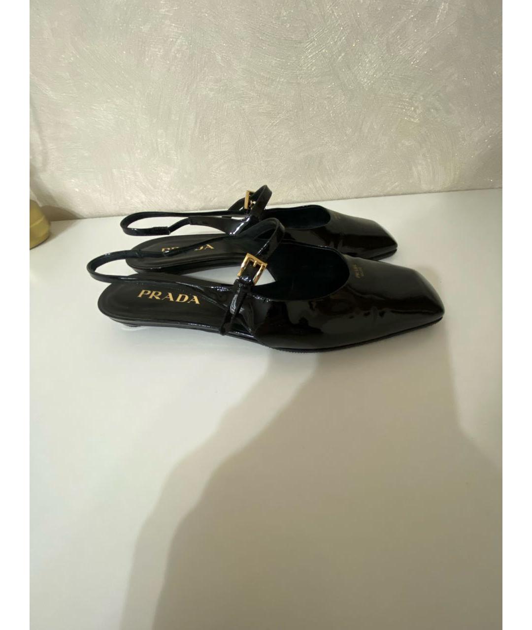 PRADA Черные туфли из лакированной кожи, фото 9