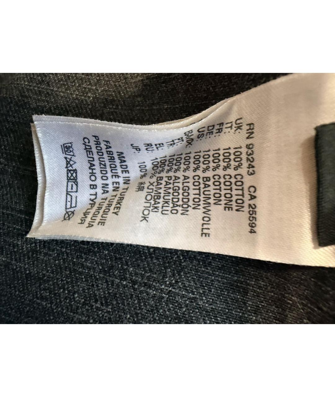 DIESEL BLACK GOLD Черная хлопковая кэжуал рубашка, фото 5