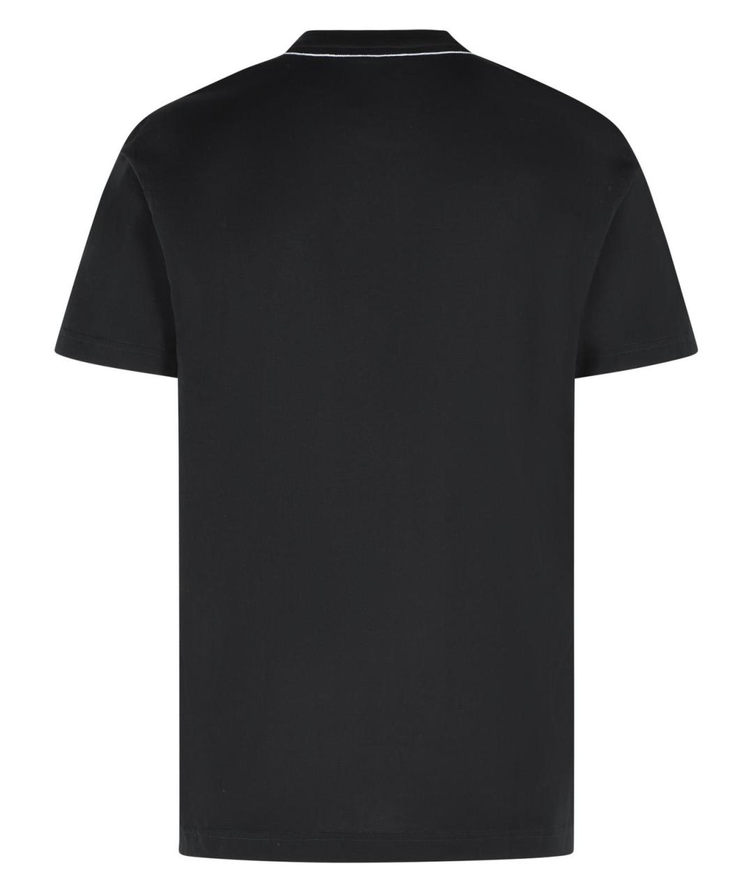 DOLCE&GABBANA Черная хлопковая футболка, фото 3