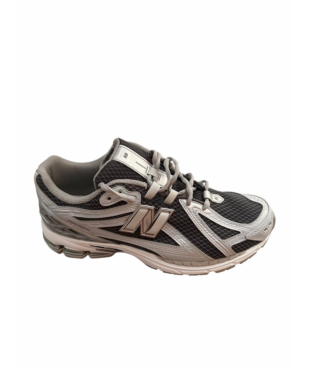 NEW BALANCE Серые текстильные низкие кроссовки / кеды, фото 1