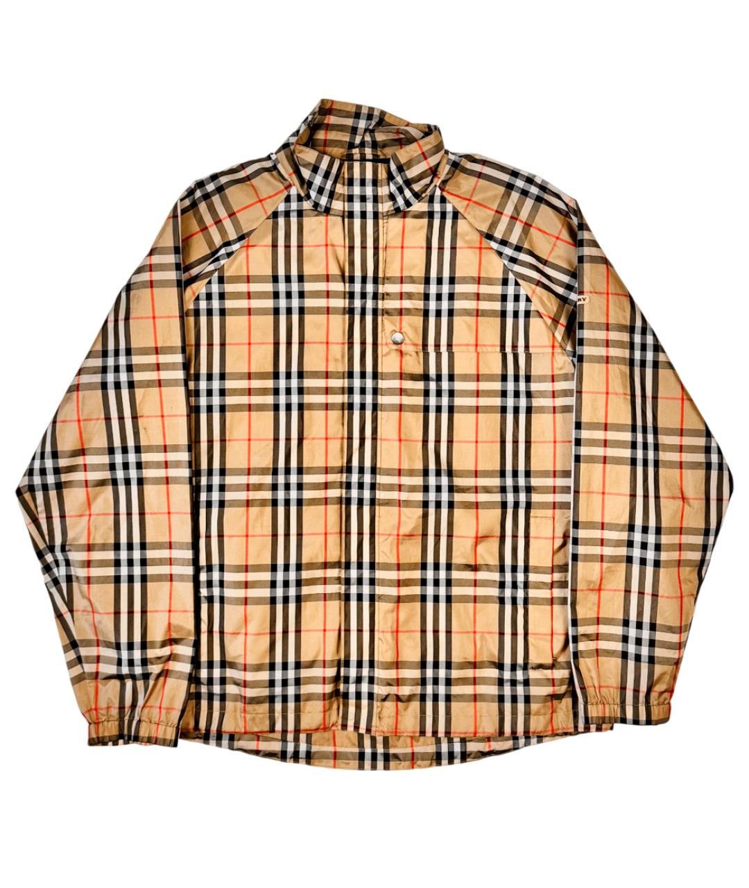 BURBERRY Бежевая полиэстеровая куртка, фото 10