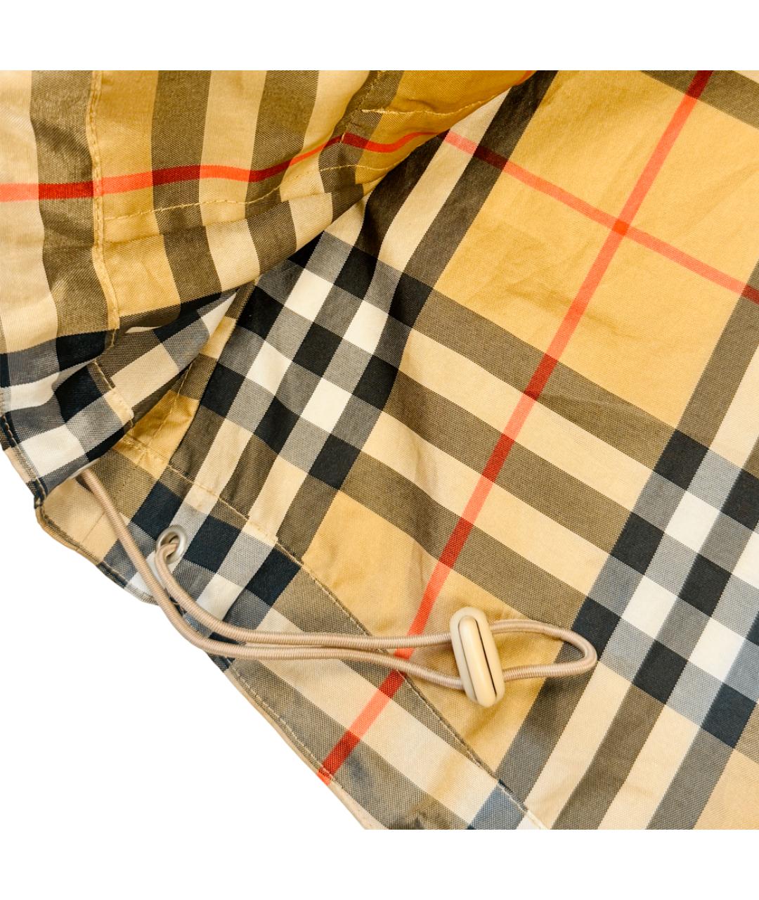 BURBERRY Бежевая полиэстеровая куртка, фото 8