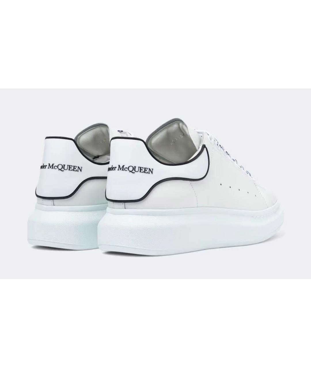 ALEXANDER MCQUEEN Белые кожаные кроссовки, фото 2