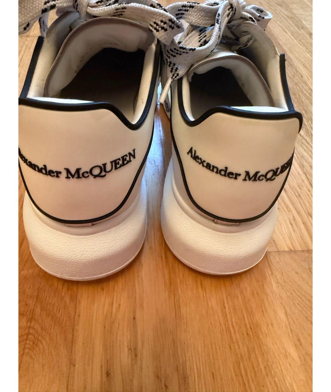 ALEXANDER MCQUEEN Белые кожаные кроссовки, фото 5