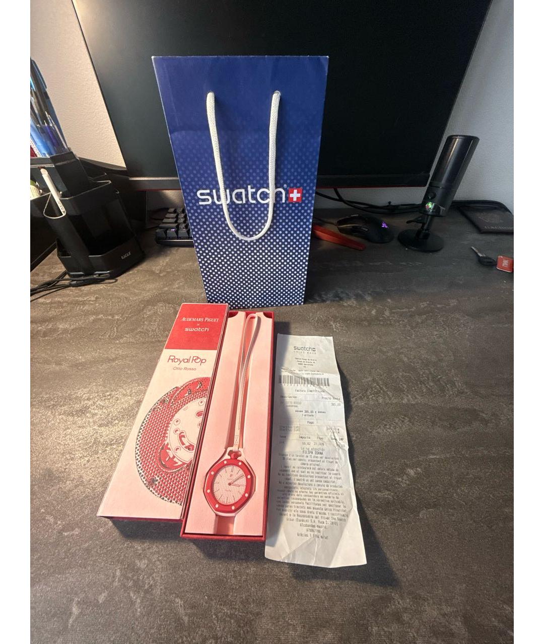Swatch Красные часы, фото 5