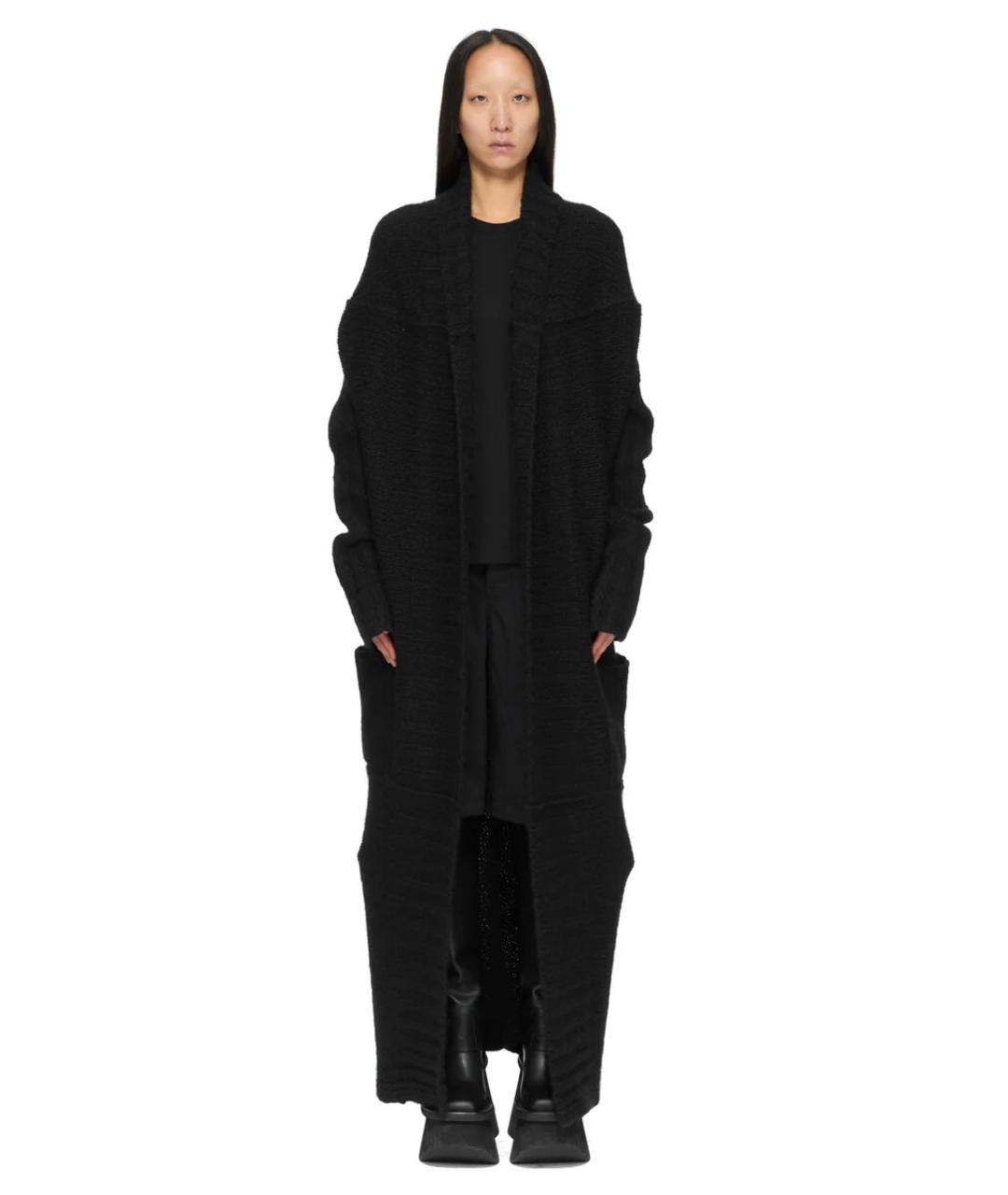 RICK OWENS Черные шерстяные прямые брюки, фото 1