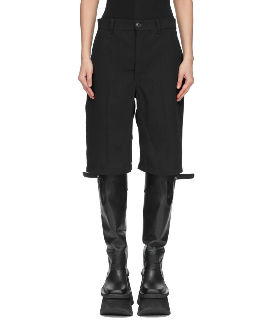 RICK OWENS Черные шерстяные прямые брюки, фото 2