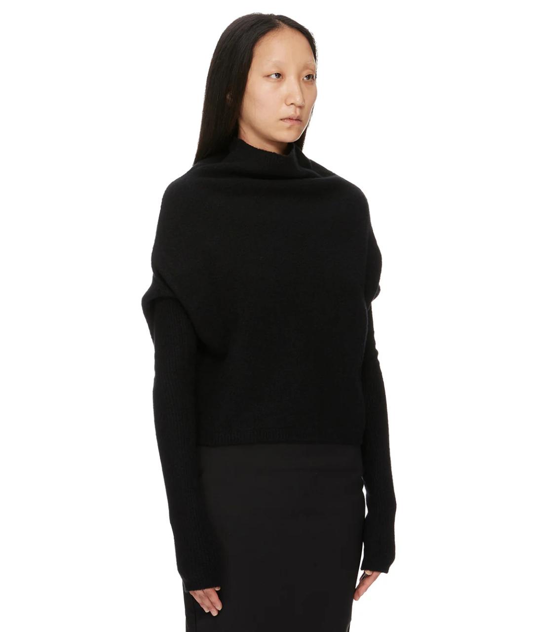 RICK OWENS Черный шерстяной джемпер / свитер, фото 2