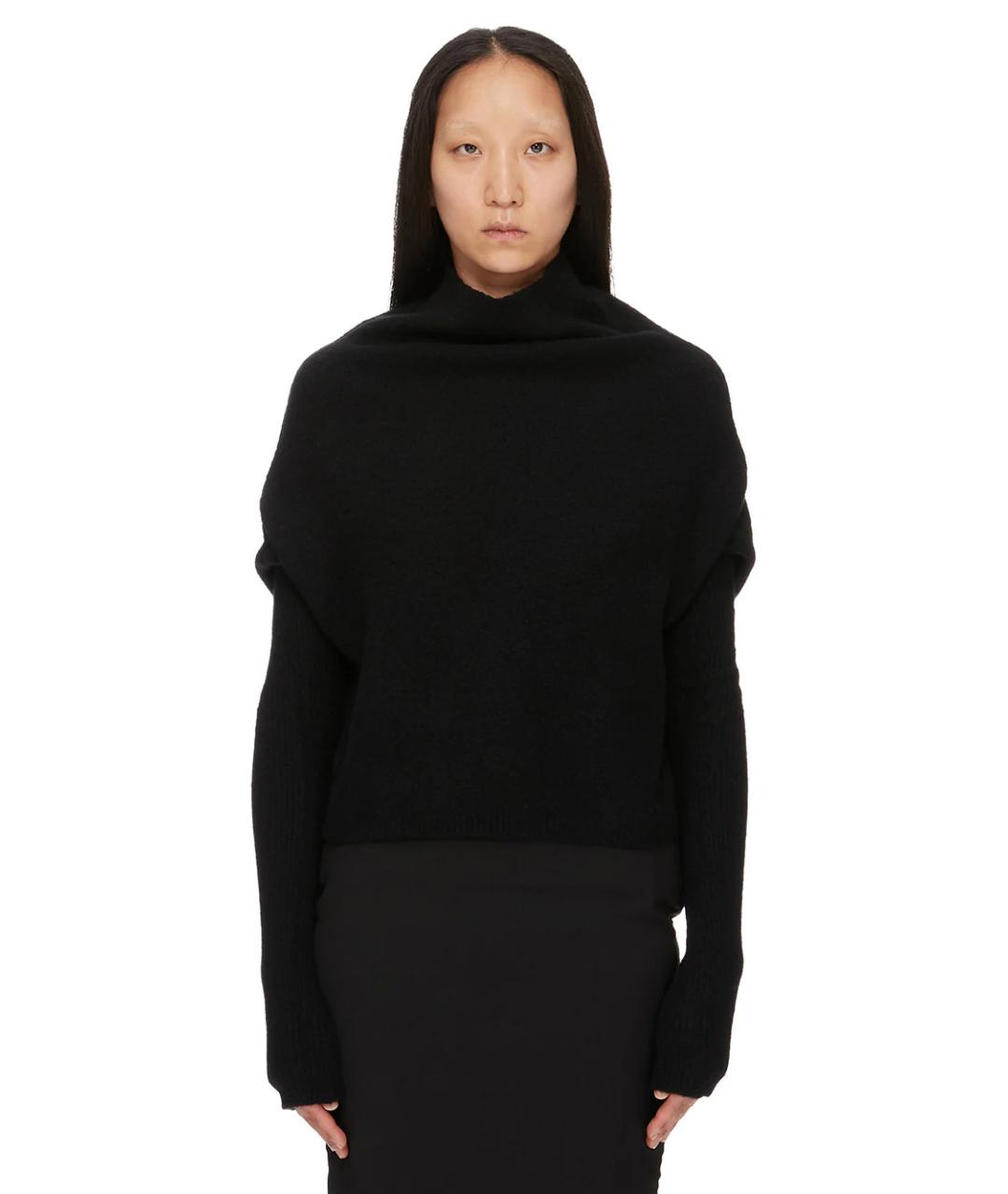 RICK OWENS Черный шерстяной джемпер / свитер, фото 1
