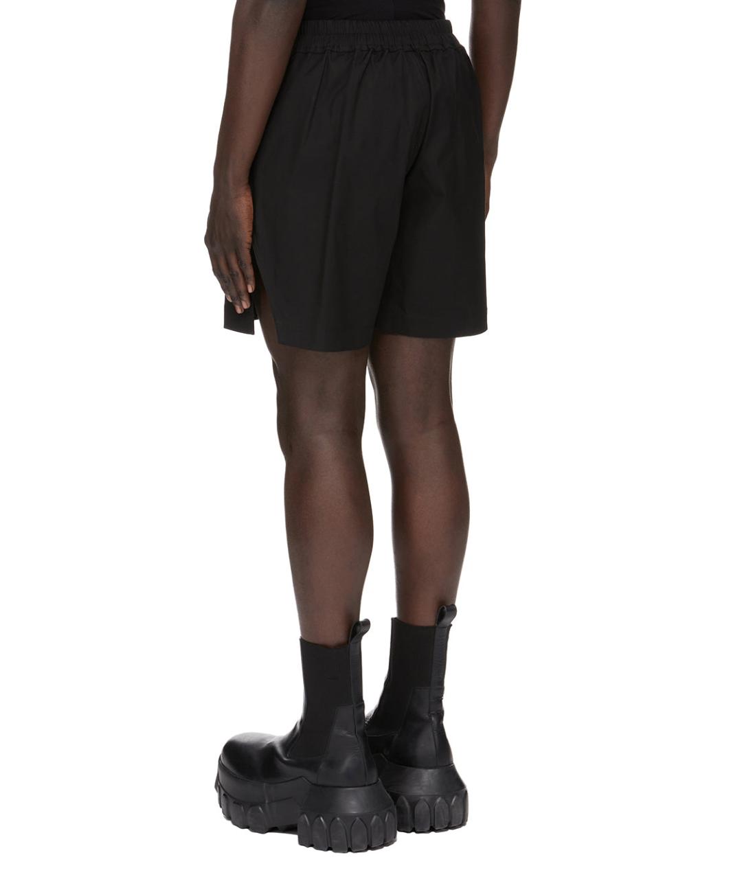 RICK OWENS Черные хлопковые шорты, фото 3