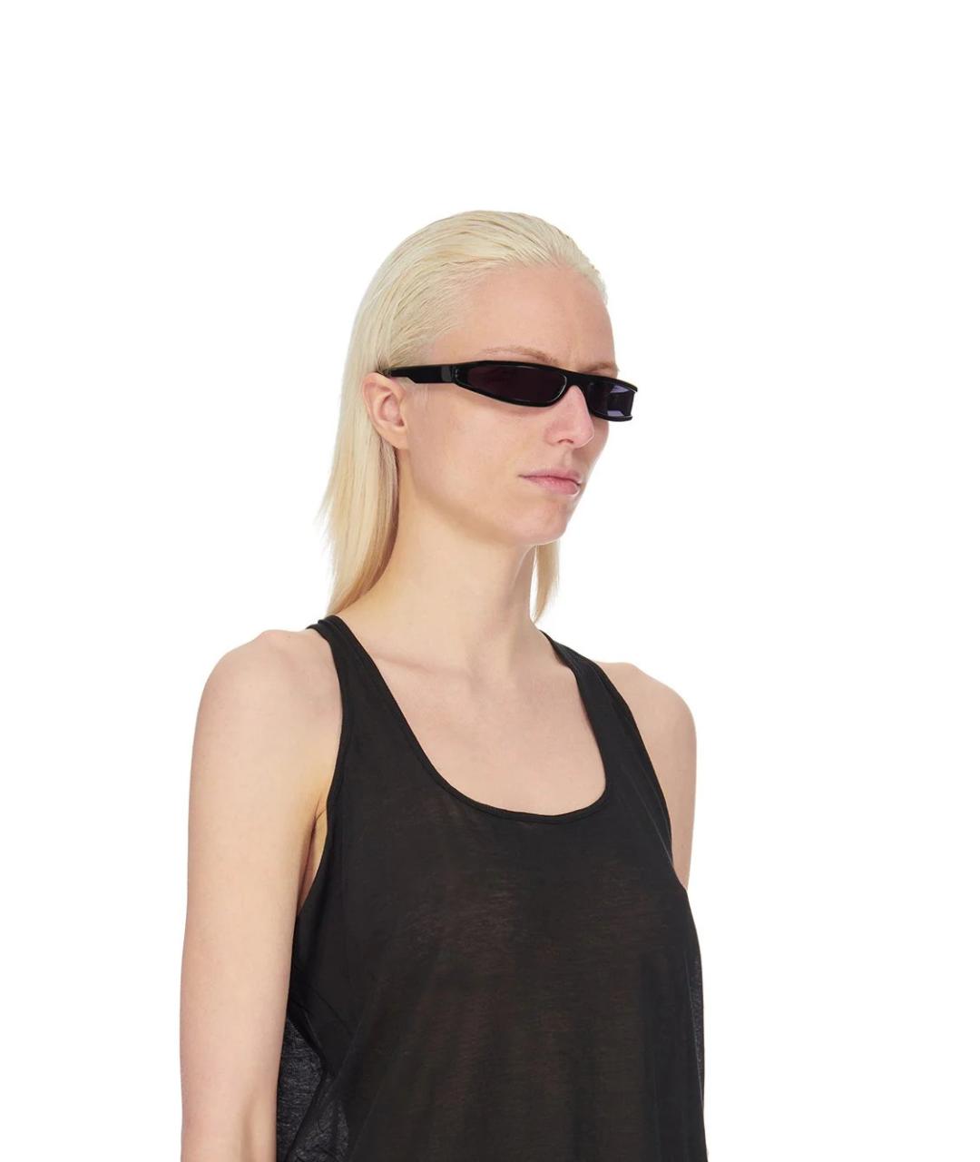 RICK OWENS Черные солнцезащитные очки, фото 4