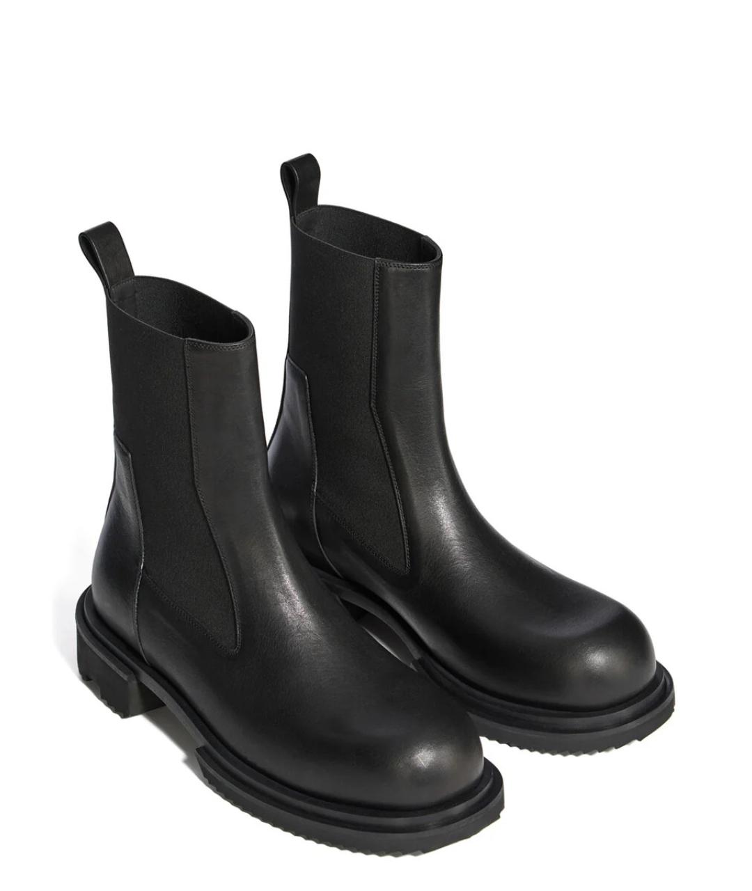 RICK OWENS Черные ботинки, фото 2