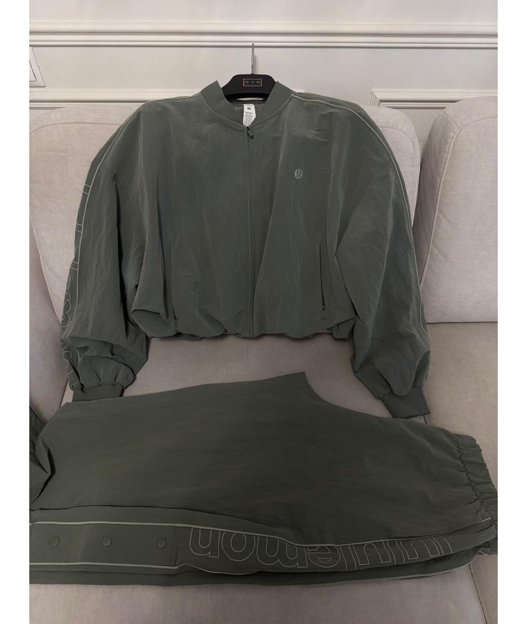 Lululemon Хаки полиэстеровый костюм с брюками, фото 2